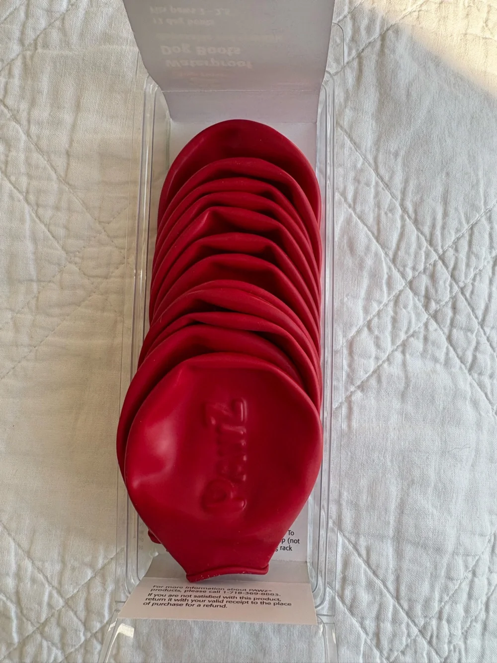 Top Paw Small Waterproof Red Dog Boots - Pack of 12